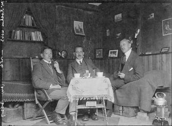 First World War internee Wilhelm Koehn inside an…