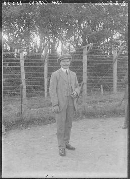First World War Internee Wilhelm Wulfling in front…