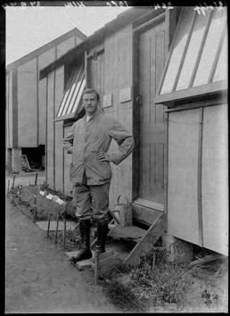 First World War internee Wilhelm Wolff  in front…
