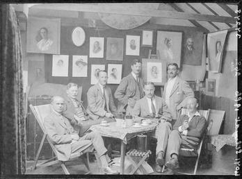 First World War Internees including artist C.J. Wilhelm…