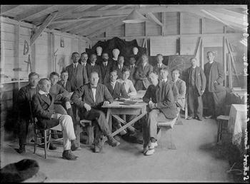 First World War Internees, Classroom, Knockaloe Camp, Isle…