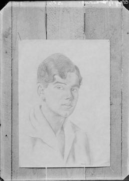 First World War Internee Artwork (Pencil Portrait), Douglas…