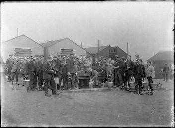 First World War Internees Collecting Water, Water Troughs…