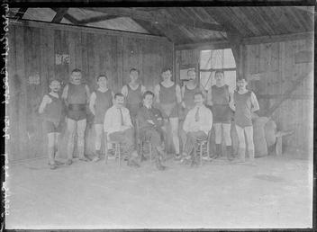 First World War Internee Gymnasts or Wrestlers, Theatre,…