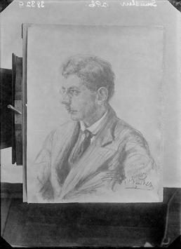 First World War Internee Artwork (Charcoal Portrait), Douglas…