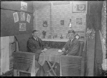 First World War Internee inside an Internment Hut,…