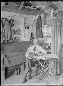 First World War internee William Kraft inside an…