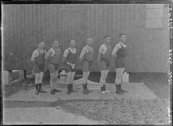First World War Internee Sport's Club in front…