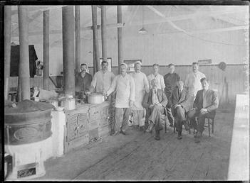 First World War Internees, Kitchen, Knockaloe Camp, Isle…