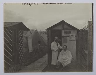 Barber's at First World War Internment Douglas Camp