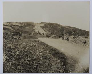 First World War internees quarrying, Knockaloe Camp