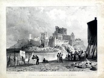 'Peel Castle, from the Pier, Isle of Man'