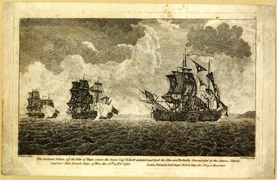 The gallant action off the isle of man…