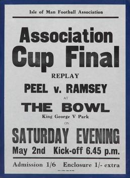 Association Cup Final replay featuring Peel v Ramsey…