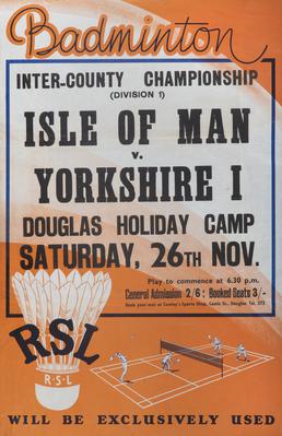 Badminton Inter-County Championship (Division 1) Isle of Man…