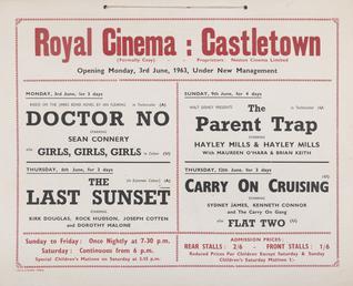 Films to be screened in early June 1963…