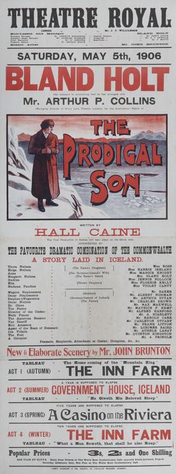 'The Prodigal Son', Theatre Royal, Sydney, Australia