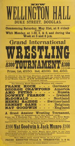 Grand International Wrestling Tournament at the new Welllington…
