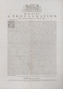 'A Proclamation for continuing officers in the Isle…