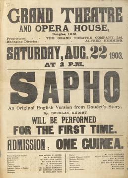 'Sapho', to be performed at the Grand Theatre…