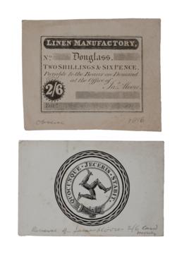 Card money from James Moore's linen manufactory