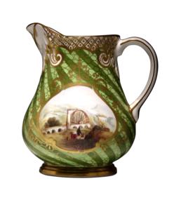 Rockingham-ware jug presented to Captain Richard Rowe