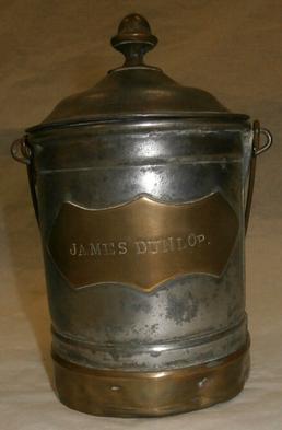 Metal jar for tobacco or sugar made in…