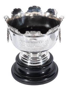 Silver rose bowl trophy